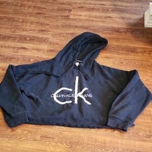 Calvin Klein Black Hoodie with White Logo